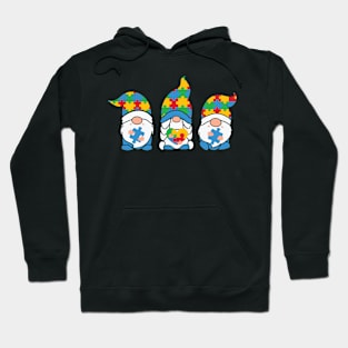 Puzzle Gnome Autism Awareness Gift for Birthday, Mother's Day, Thanksgiving, Christmas Hoodie